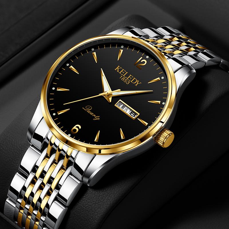 Wrist Watch Men's Fashion Military Stainless Steel Sports Quartz Analog Wrist Watch