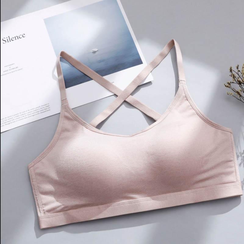 Women No Steel Ring Gathered Beautiful Back One Thin Section Camisole-style Tube Top Wrap Chest Anti-glare Seamless Breathable Stereotyped Bra