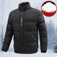 Mens Down Cotton Jacket Men's Jacket Thickening Casual Cotton Clothing To Keep Warm Large Size Hooded Padded Jacket