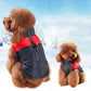 Pet's Waterproof Warm Clothes Winter Puppy Color Stitching Zipper Cotton Vest Soft Casual Oversize Jacket Dog's Ski Suit