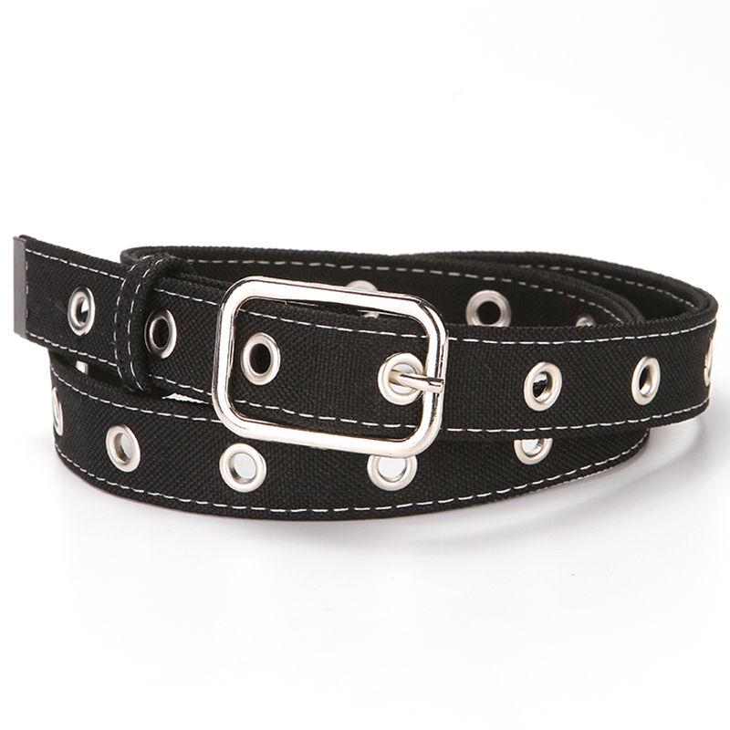 Canvas Belt Ladies Pin Buckle Belt Wild Jeans Dress Female Students Classic Trend