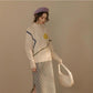 Autumn and Winter Independent Design Fun Egg Yolk Sweater, Casual Sweater Women
