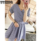 Summer Women's Dress Slimming Age Reduction Retro Style Plus Size Women's Clothing