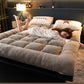 Lamb Velvet Mattress Pad Thickening Plus Velvet Warmth Non-slip Folding Dormitory Mattress Household Sleeping Pad Quilt