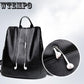 Bookbags Women Backpack Leather Female Functional Bags Men Waterproof Backpack PU Bag School Bags