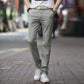 Summer Ice Silk Men's Casual Pants Trend Slim Straight Loose Business Ultra-thin Pants