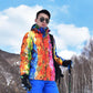 Men's Ski Wear Outdoor Warmth Thickening Plus Size Ski Jacket Windproof and Waterproof Single Board Double Board Winter Travel Ski Equipment