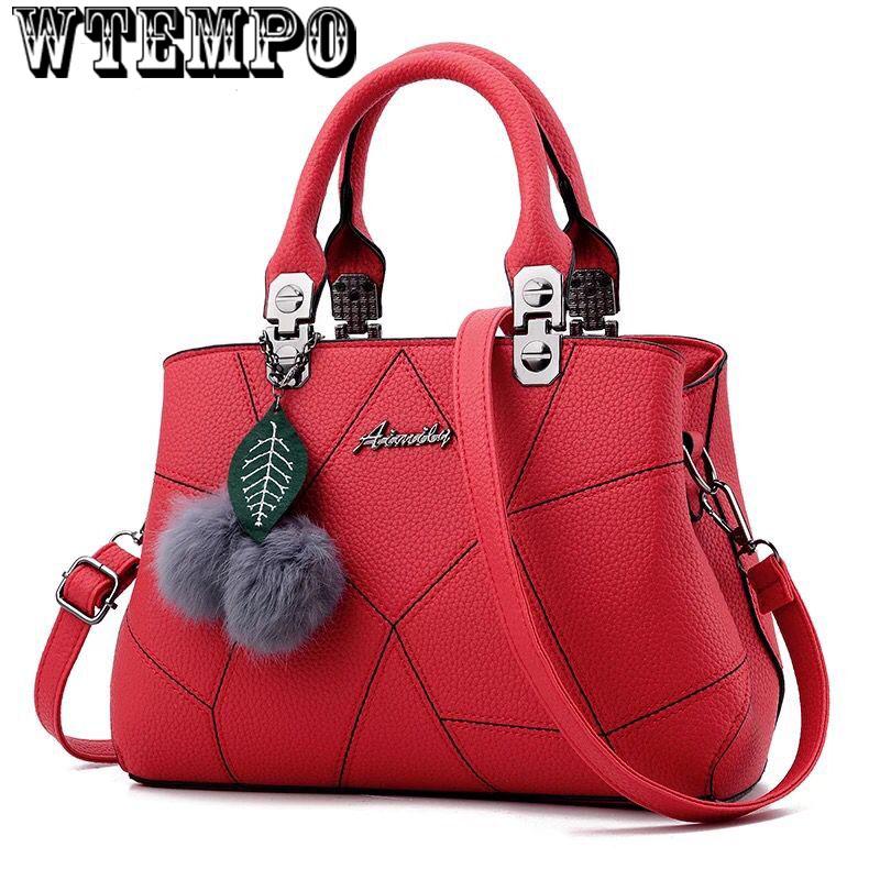 Leather sense handbag fashion handbag trend shoulder bag Messenger bag European and American style