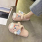 Designed Autumn and Winter Warm Cotton Slippers Flat Shoes Indoor and Outdoor Non-slip Casual Slippers Light Soft Shoes