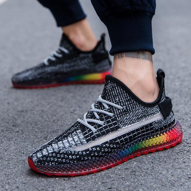 Men's Shoes Breathable Mesh Sneakers Men's Casual Shoes Men's Fashion Lace-up Shoes Sports Shoes