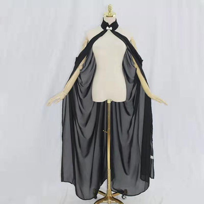 Mantle Hooded Cloak Coat Wicca Robe Medieval Cape Shawl Halloween Party Witch Wizard Cosplay Costumes, Premium Clothe Cloak, Fantasy Elven Cloak