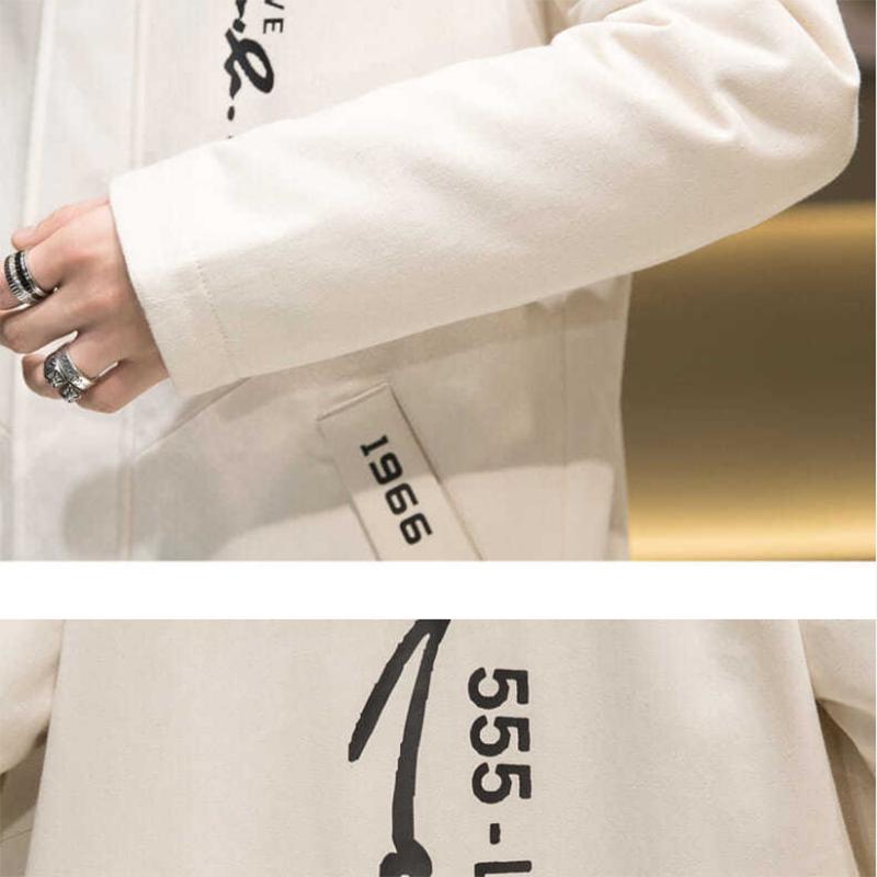 Winter Fashion Trend Cold-proof Cotton Coat Men's Mid-length Plus Velvet Padded Parker