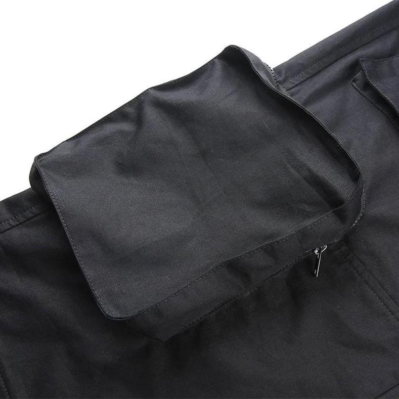 Baggy Womens Cargo Pants, Goth Trousers, Combat Pants, Gothic Clothing, Hip Hop High Waist Pocket Hip Hop Pants