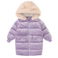 Children's Clothing Girls' Winter Clothing Mid-length Padded Coat Autumn Children's  Foreign Style Padded Coat Cotton Coat Cute