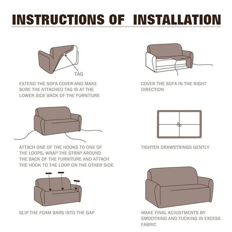 1/2/3/4 Seater Sofa Cover Diamond Lattice Universal Elastic Slipcover for Living Room Home Decor