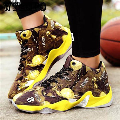 Comfortable Non-slip High-top Canvas Sneakers Sports Shoes Basketball Shoes Men's Shoes