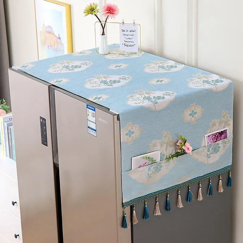 Refrigerator Towel Cover Fabric Waterproof and Oil-proof Thickened Oxford Cloth Cover Universal Refrigerator Towel Cover Cloth