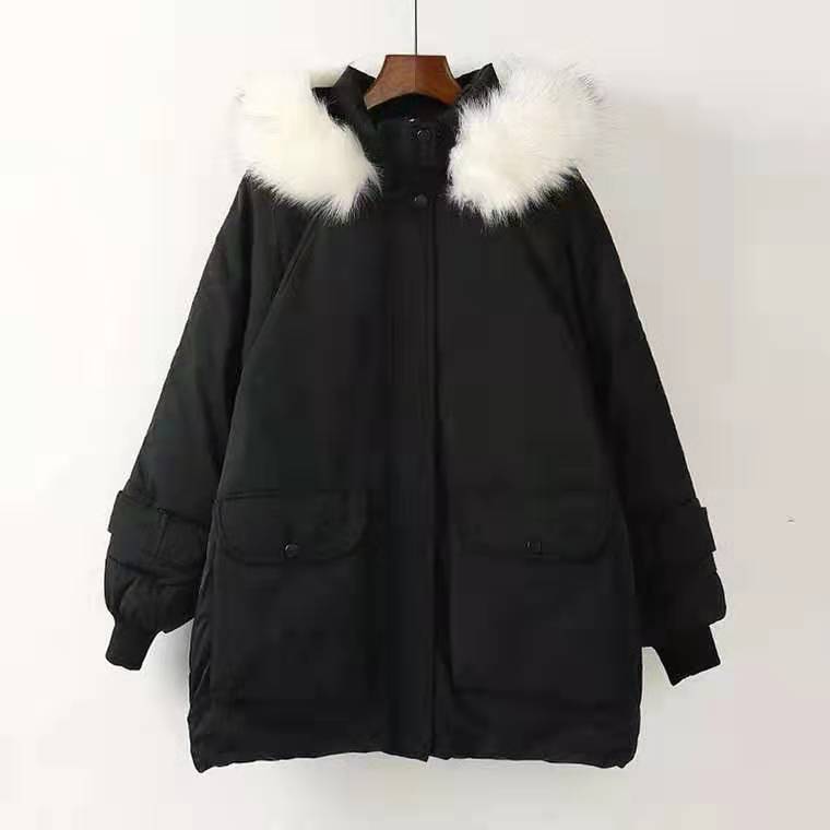 Winter Oversize Cotton-padded Jacket Women's Coat Bread Cotton-padded Jacket Korean Style Loose Thick Cotton-padded Clothes