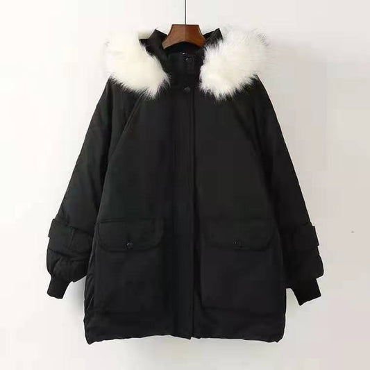 Winter Oversize Cotton-padded Jacket Women's Coat Bread Cotton-padded Jacket Korean Style Loose Thick Cotton-padded Clothes