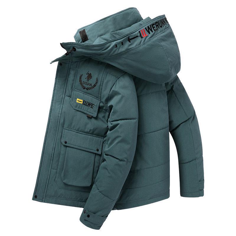 Winter Jacket Men Thicken Warm Men Parkas Hooded Fleece Man's Jackets Outwear Cotton Coat Parka