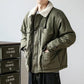 Winter Workwear Lamb Wool Coat Men's Trendy Brand Loose Plus Velvet Thick Padded Coat Trend Wild Padded Jacket