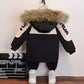 Boys' Winter Clothes Padded Clothes Baby Winter Quilted Plus Velvet Thick Warm Jackets Children's Padded Clothes Handsome and Cute Wind Jackets