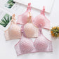 Women's Large Size Thin Underwear Anti-sagging Breast-receiving No Steel Ring Gathers Comfortable and Breathable Bra