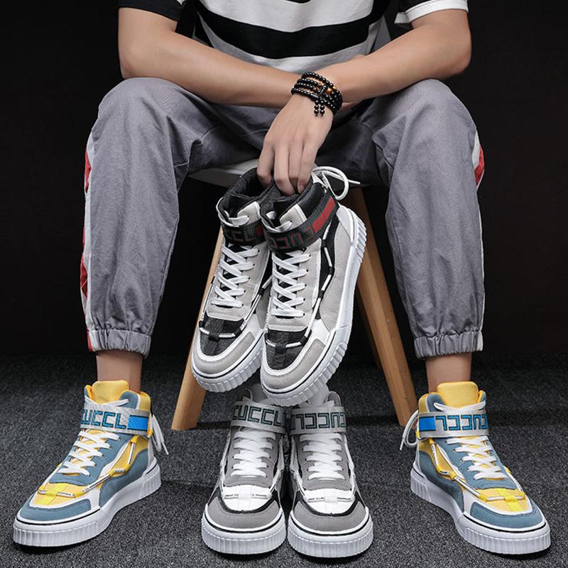 Spring High-top Men's Shoes Korean Version of The Trend of Sports Shoes, Students All-match Casual Shoes