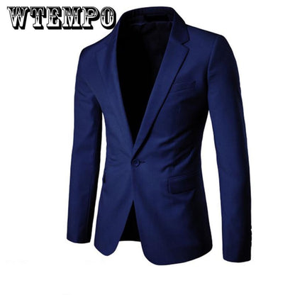 Men's Blazer Business Casual Wear Best Man Wedding Suit Single Row One Button