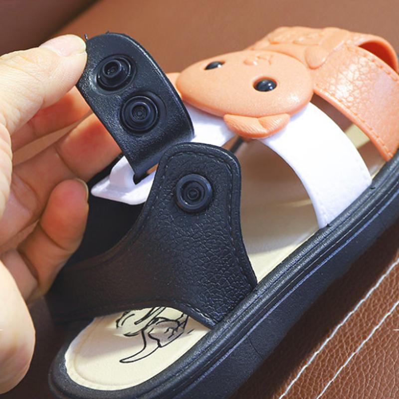 Children's Baby Baotou Sandals Summer Men and Women Buckle Princess Baby Non-slip Soft Bottom Plastic Sandals