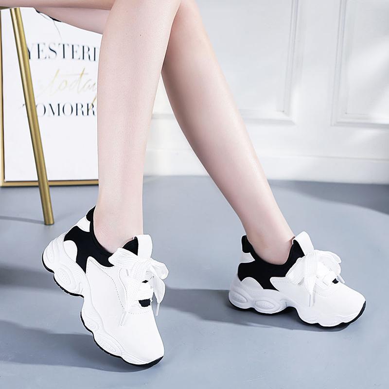 Breathable Sneakers Women Walking Sneakers Comfortable Versatile Platform Travel Running Shoes