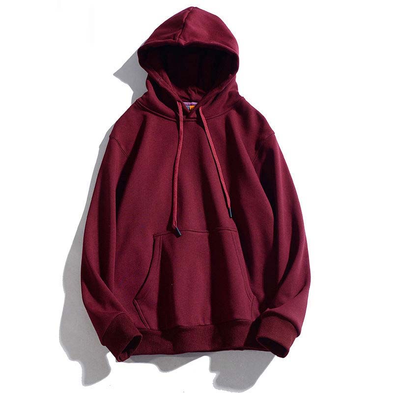 Men's Solid Color Hoodie Pullover Spring and Autumn New Trend of Outdoor Casual Coat