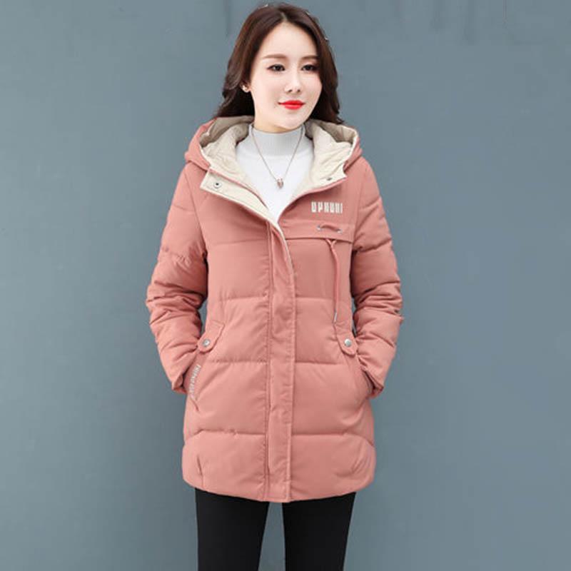 Plus Size Padded Down Jacket Ladies Mid-length Winter Wear
