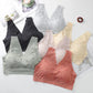 Ice Silk Breathable Lace Sexy Hollow Sports Seamless Gather No Steel Ring Beautiful Back Female Underwear Bra