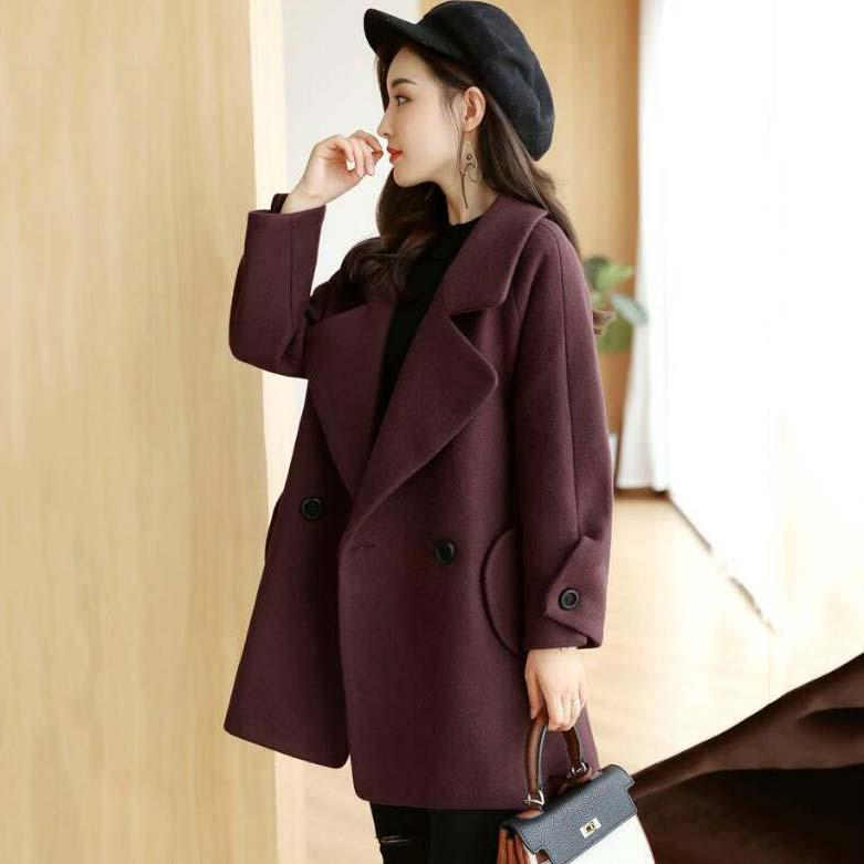 Long Sleeve Winter Wool Coat Women's Jacket Casaco Feminino Ladies Autumn Slim Short Woolen Coats