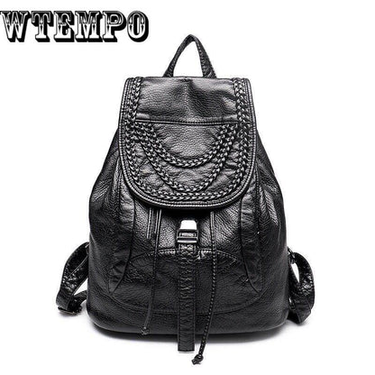 Ladies Leather Backpack Fashion Women Travel Backpacks Luxury School Backpacks for Girls