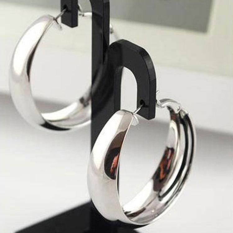 Fashion Creative Earrings Wide Face Exaggerated Big Circle Earrings Bride Earrings