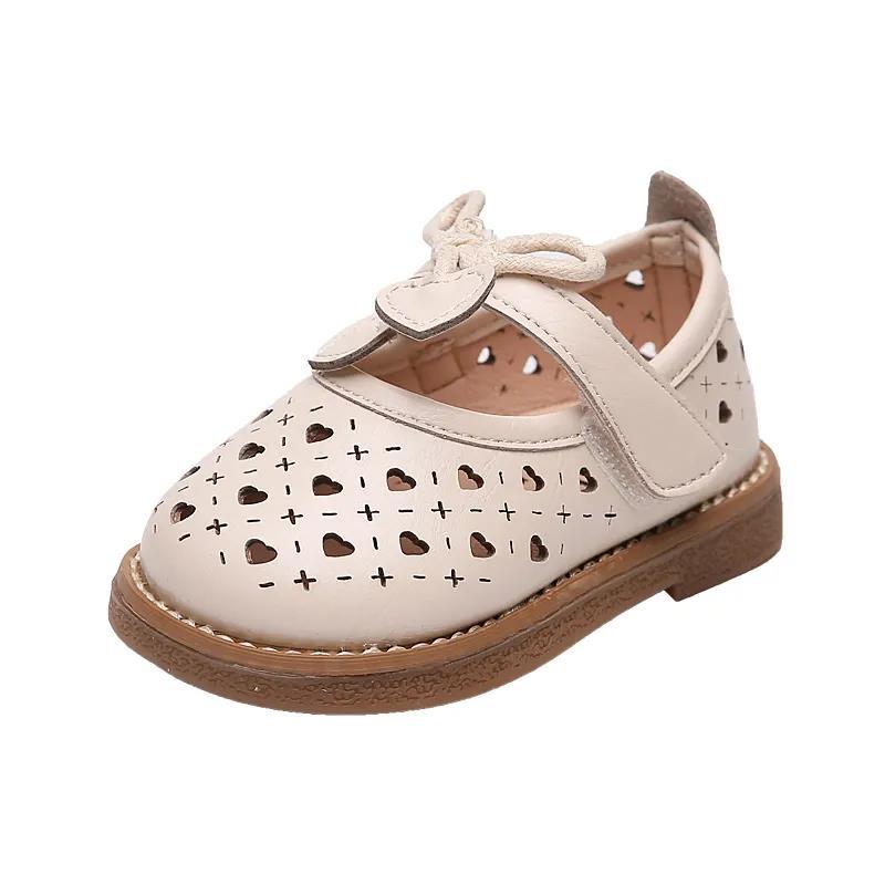 Female Baby Shoes Spring Baby Girl Princess Shoes Soft-soled Toddler Shoes Non-slip Baby Sandals Hollow Children's Small Leather Shoes