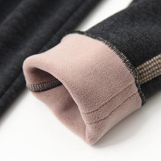 Children's Fleece Leggings Stretch One-piece Fleece Warm Pants, Girls' Austrian Fleece Middle and Small Children's Pants Autumn and Winter Models