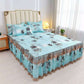 Lace Bed Skirt Three-piece Bedding Unilateral Non-slip Bedspread Korean Version of Solid Color Bed Sheet