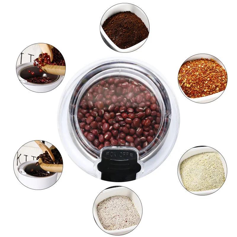 Electric Coffee Beans Grinder Home Small Crusher Stainless Steel Coffee Mill Can Be Charged Portable Automatic