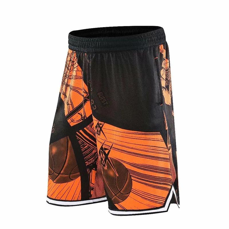 Trend New Season Basketball Comic Pants Men's Sports Running Street Ball Shorts Training Loose Knee-length Shorts