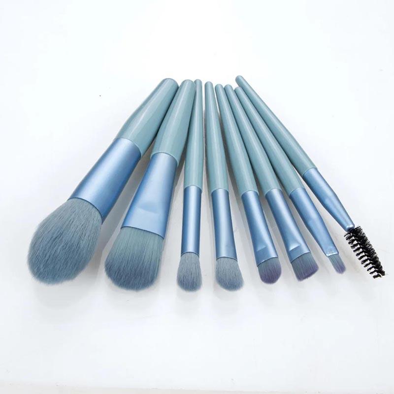 8 Piece Portable Soft Makeup Brush Set, Eye Shadow Foundation Powder Eyelash Lips Concealer Blush Makeup Brush Set