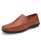 Genuine Leather Handmade Shoes Low-top Soft Bottom Peas Shoes Large Size Men's Shoes Father Shoes