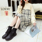 Spring and Autumn Dress French Niche Dress Fashion Knitted Loose Sweater Dress Casual Simple Women Sweater Dress