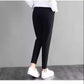 Harem Pants Women's Autumn and Winter Plus Velvet Trousers Female Students Korean Nine-point Pants Black High-waist Loose Casual Radish Pants