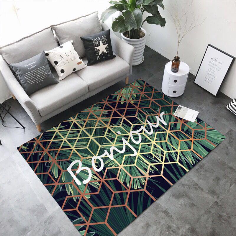 Modern Nordic carpet living room tea table bedroom room bedside carpet household large carpet mat