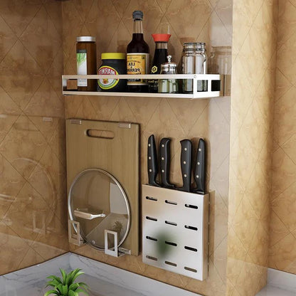 Stainless Steel Knife Wall Hanging Kitchen Multi-function Tool Storage Box