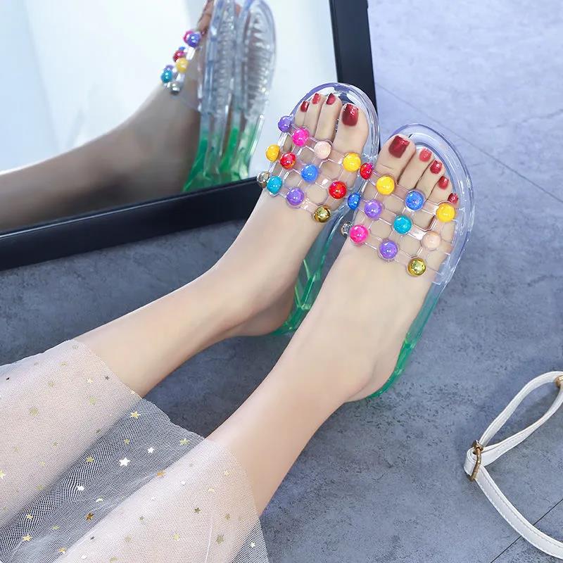 Home Slippers Women's Summer Outdoor Non-slip Wear-resistant All-match Sandals and Slippers