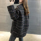 Woolen Coat Women Winter Thick Plaid Suit Jacket Woolen Coat Women